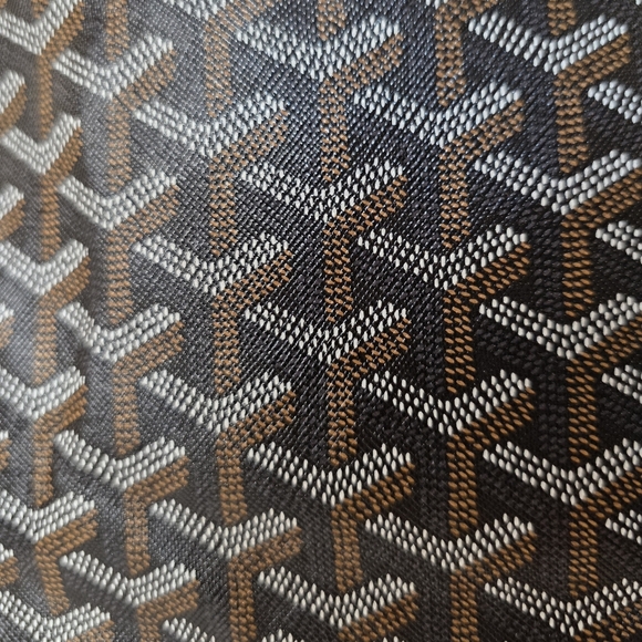 SALE!! Architectural Patterned Women's Tote Bag in Brown, Tan & White - Picture 3 of 9